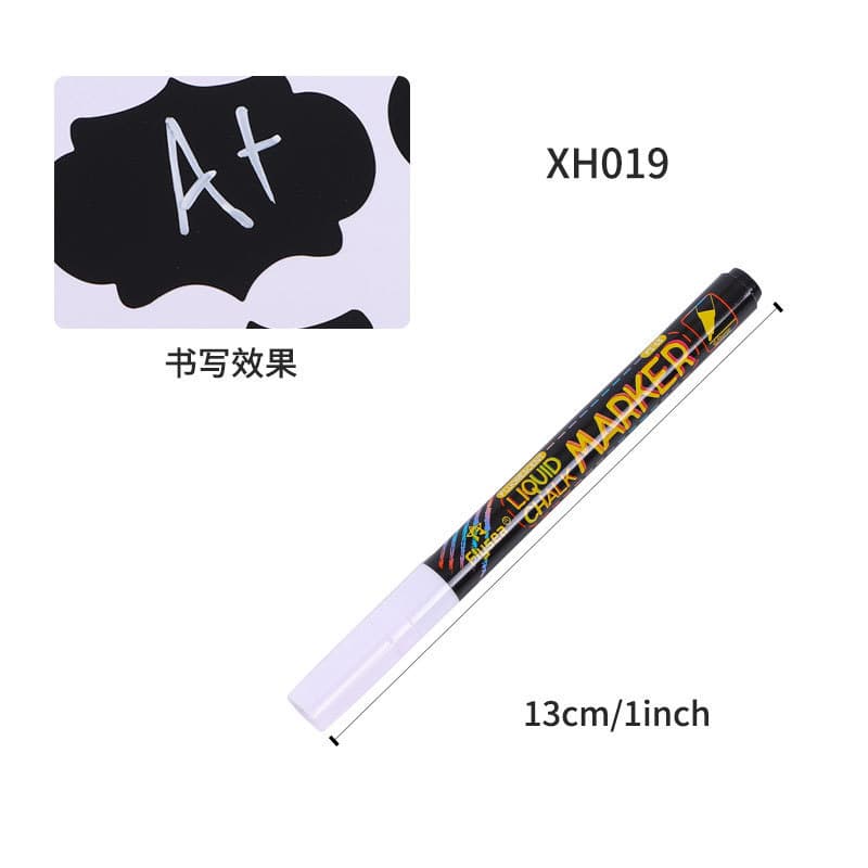 Amazon Waterproof Erasable Labels Black PVC Self-Adhesive Sticker Paper for Glass Bottles In Stock Chalkboard Stickers