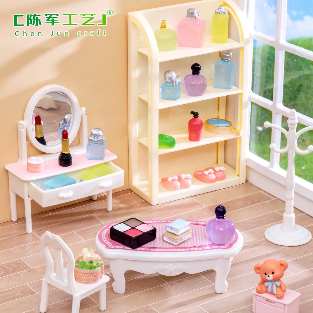 Mini Creative Simulation Beauty Perfume Dollhouse DIY Landscape Decoration Accessories Tiny Miniature Figurines