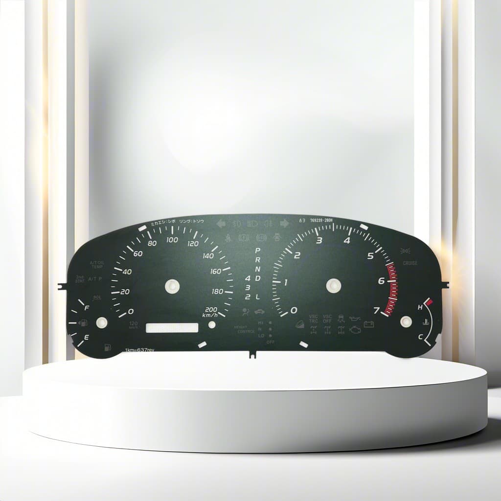 Screen-printed automotive instrument panel, PVC dial sticker, tachometer PET film surface sticker
