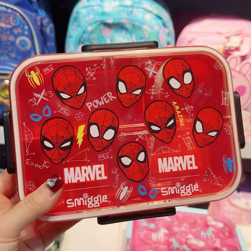 Australian Smiggle Lunch Box for Primary and Middle School Students Cartoon Bento Box Large Capacity Lunch Box Kids Fruit Box