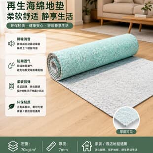 PU Foam Carpet Underlay - Eco-Friendly Carpet Accessory, Low Density Sponge Carpet Padding, Carpet Roll