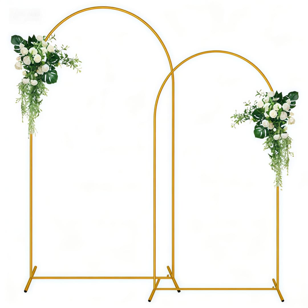 Amazon metal balloon arch bracket arc wedding wrought iron moon hole frame bouquet decoration semicircle