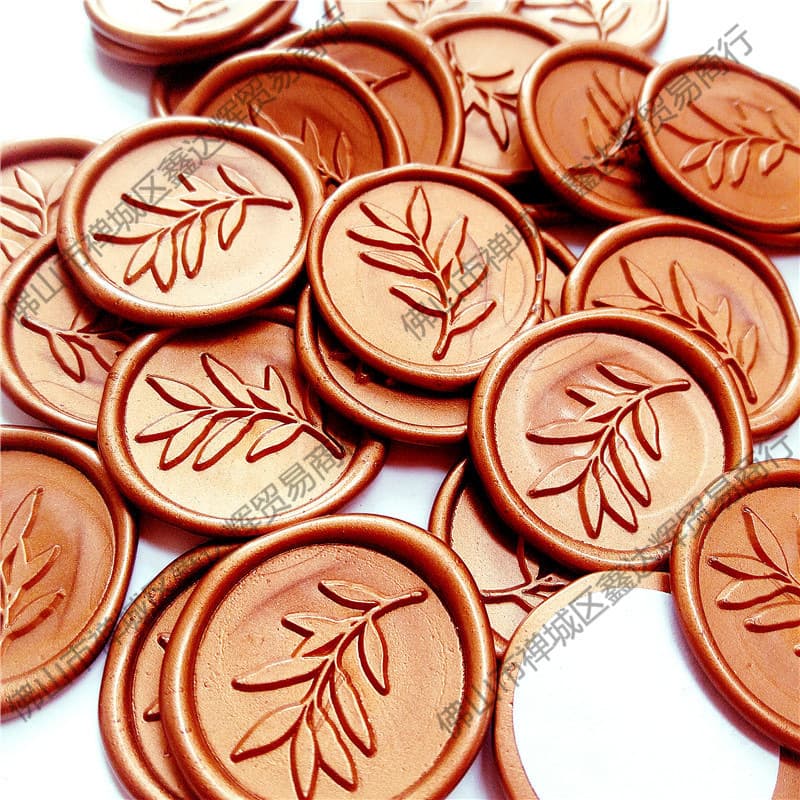 Plant Leaf Wax Seal Stickers in Stock, Wax Seal Stickers, Wax Labels, Wedding Wax Sheets, Envelope Sealing Stickers