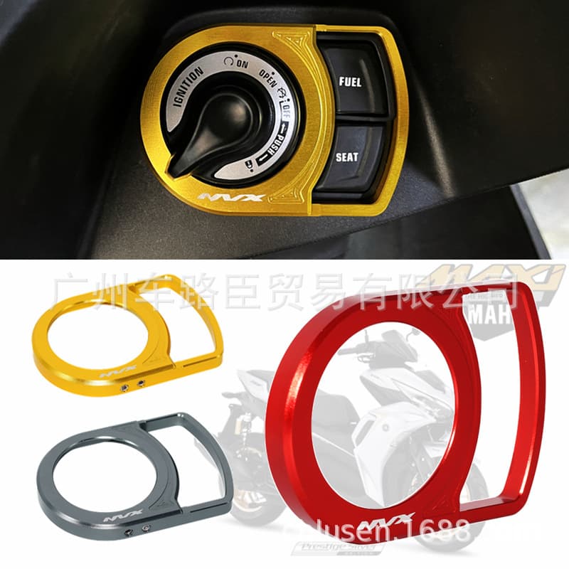 Yamaha Aerox155 Nvx155 17-23 Models Key Modification Decoration Protection Accessories Switch Lock Cover High Quality Plastic