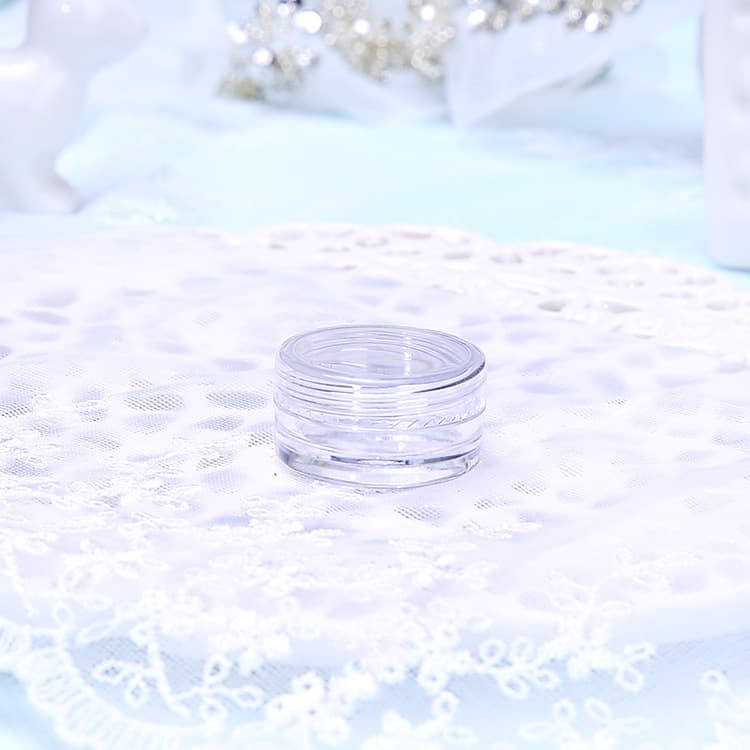 2g/3g/5g Round Bottom Cream Jar, Trial Sample Jar, Cosmetic Packaging Refillable Container