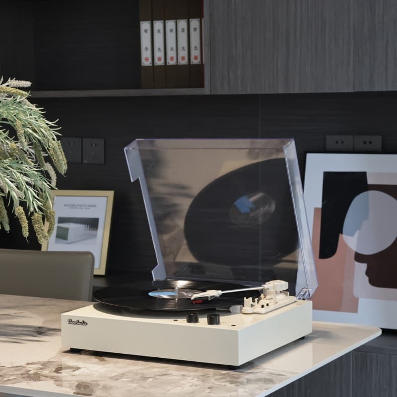 Tangdian Vinyl Record Player Valentine's Day Gift Portable Turntable Retro Phonograph Bluetooth Speaker Home Audio