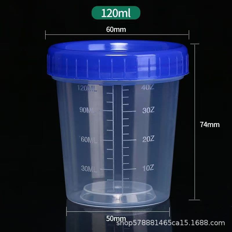 Plastic small measuring cup with scale 120 ml household measuring cup with lid fishing bait container with lid household small measuring cup