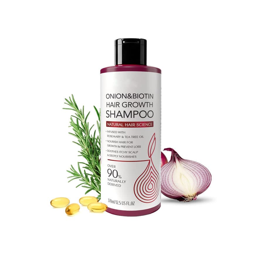 Onion & Biotin Hair Growth Shampoo Nourishing and Gentle Scalp Cleanser