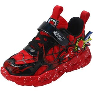 Wholesale LED Children's Sports Shoes 2024 Spring/Autumn New Style, Fleece-Lined Warm Boys' Shoes, Toddler and Youth Kids Running Shoes