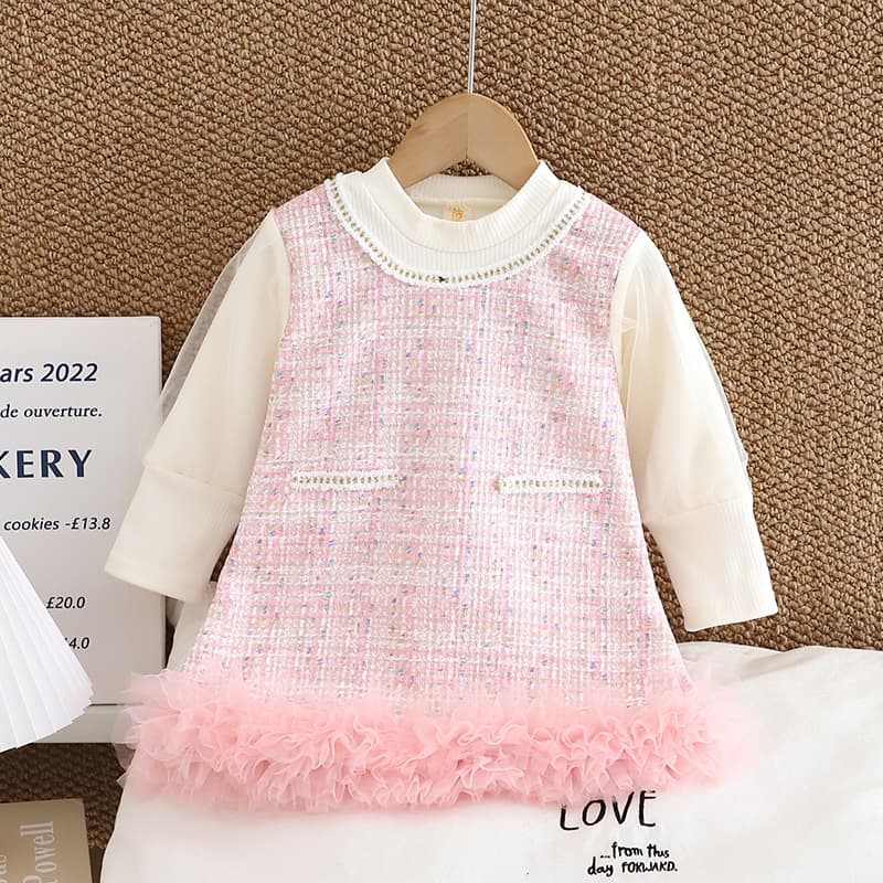 Princess Dress for Girls, Spring and Autumn Western Style 2024 New Baby Girl Dress, Children's Autumn Dress