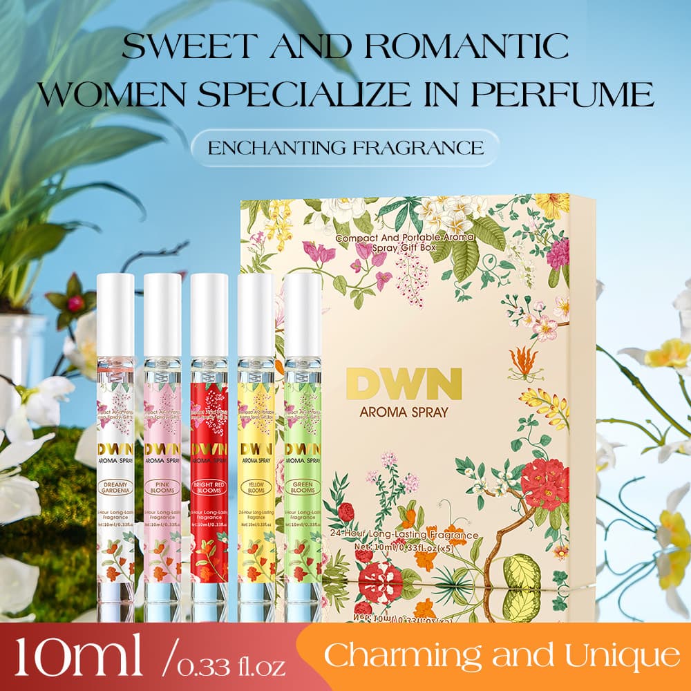 Cross-border perfume brand alcohol-free fragrance powder floral perfume set hair and body spray long-lasting fragrance