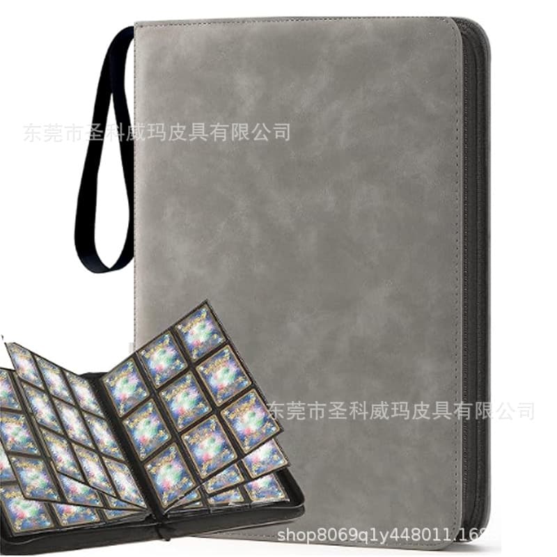 Amazon Bestseller Pokémon Card Album, Pocket Monster Game Card Storage, PU Binder Solid Color Ball Design Anime Album