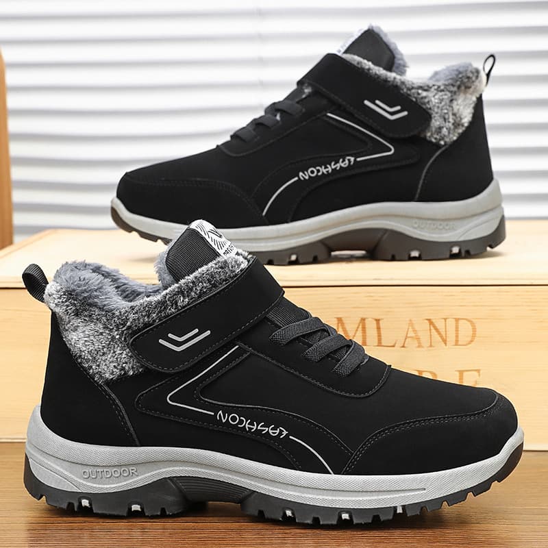 Men's Cotton Shoes Autumn/Winter New Style Cross-Border Cotton Boots Plush Thick Cold-Proof Short Boots Casual Walking Shoes Warm Snow Boots