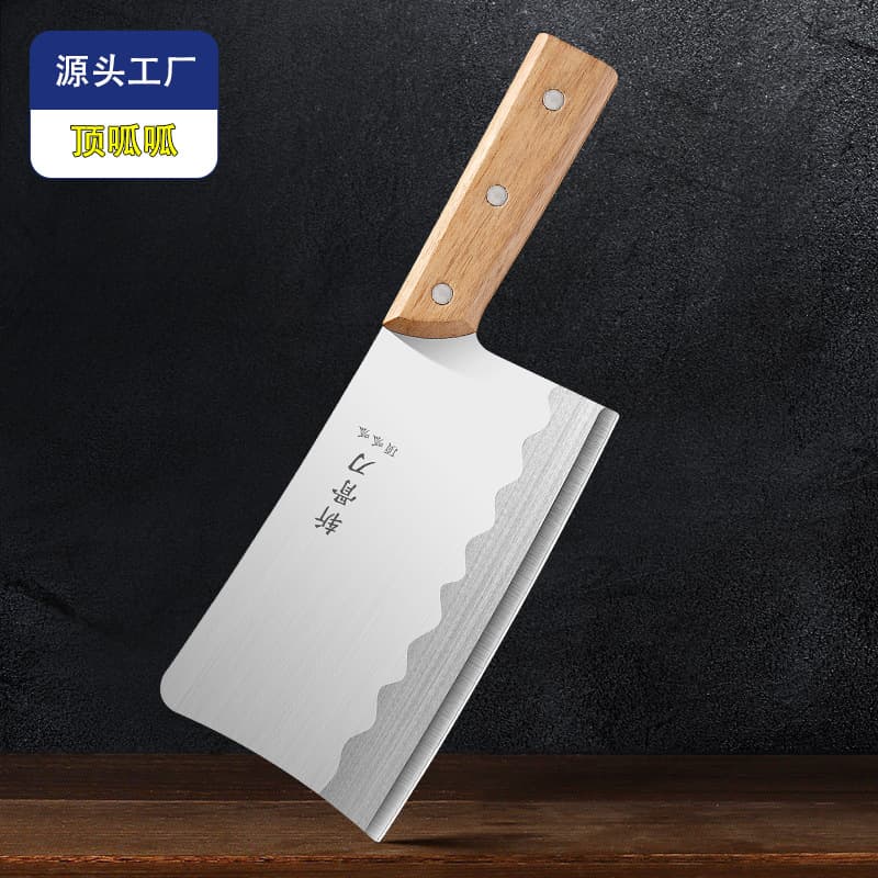 Thick Bone-Cleaver and Slicing Knife, Specialized Chopping and Cutting Blade for Bones, Butcher and Chef's Commercial Knife