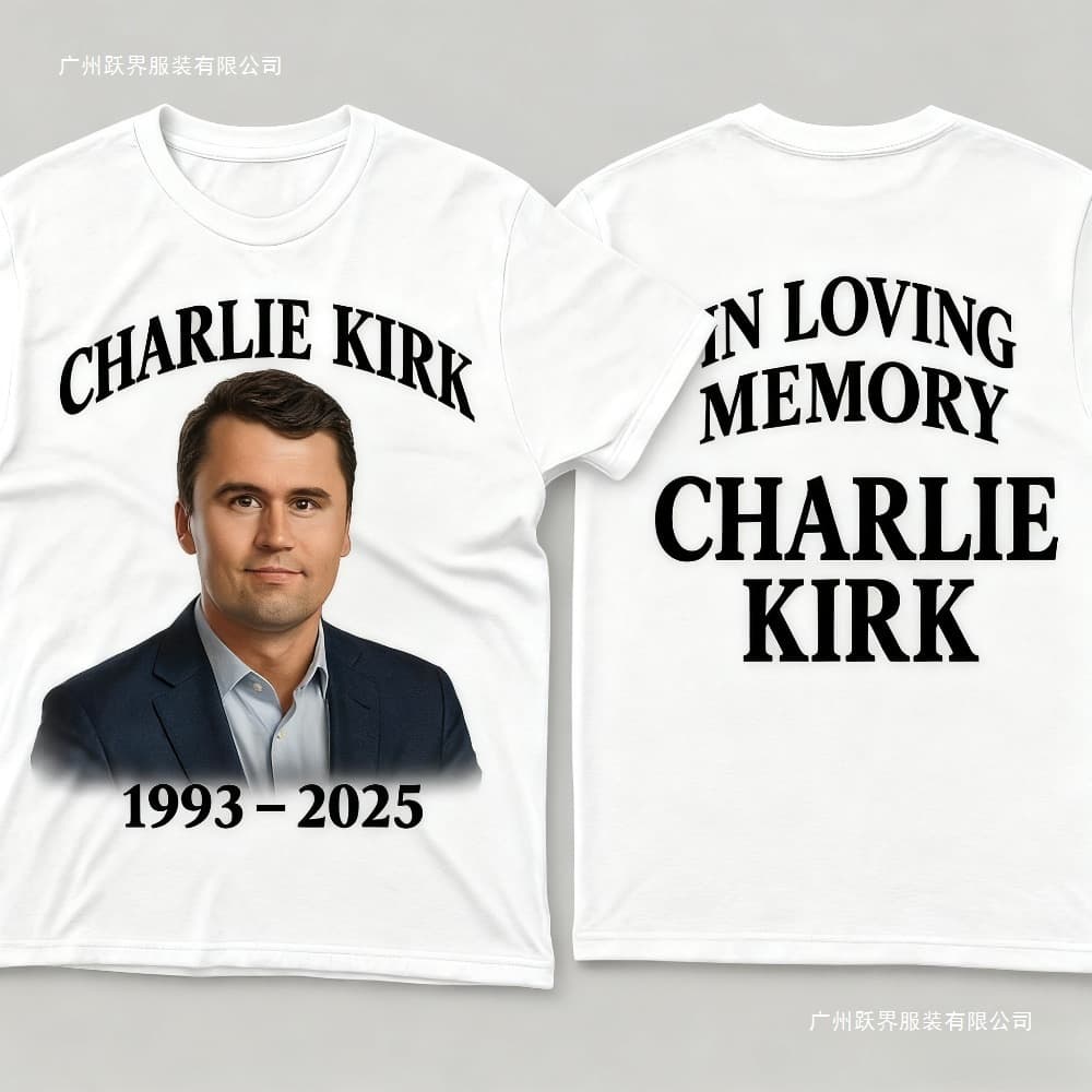 Charlie Kirk Tribute T-Shirt in Loving Memory Shirt The Forev