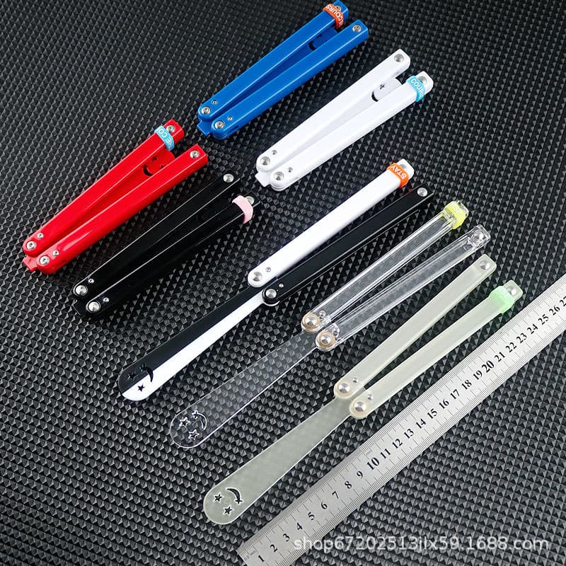 Outdoor Camping Practice Comb Training Knife Plastic Butterfly Comb Practice Tool