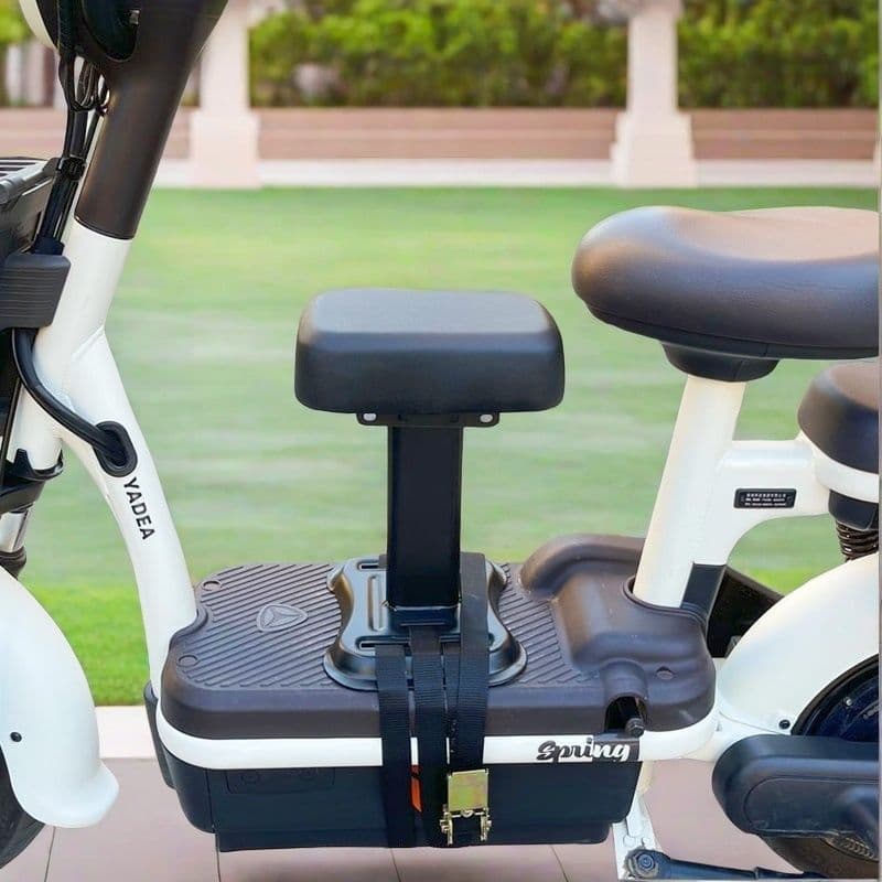 New electric scooter with front-mounted child seat, baby car seat, baby safety stool, free shipping.