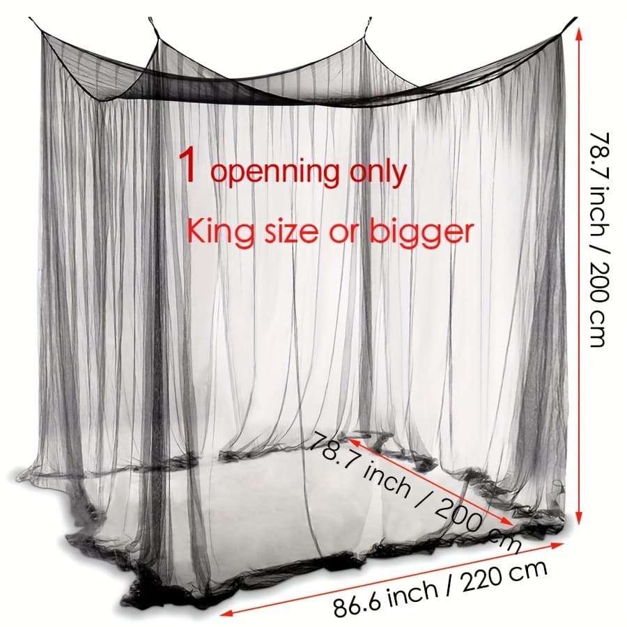 Cross-Border Pure Mosquito Net Without Bracket Anti-Mosquito Gauze Outdoor Mosquito Net with Top Travel Mesh Camping Four-Corner Hanging Wholesale