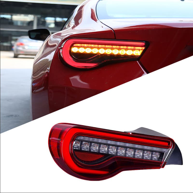 Suitable for Toyota GT86 tail light assembly Subaru BRZ modified LED driving light brake light streamer turn signal