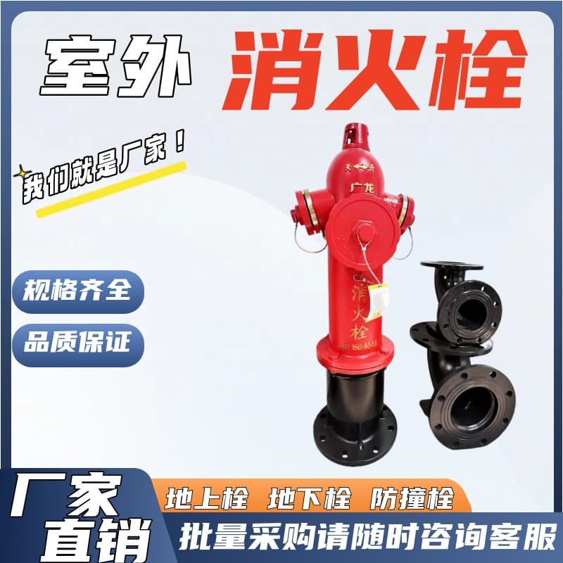 National Standard Manufacturer Outdoor Fire Hydrant SS100/65-1.6 New Type Encrypted Above-ground, Underground Fire Hydrant Manufacturer