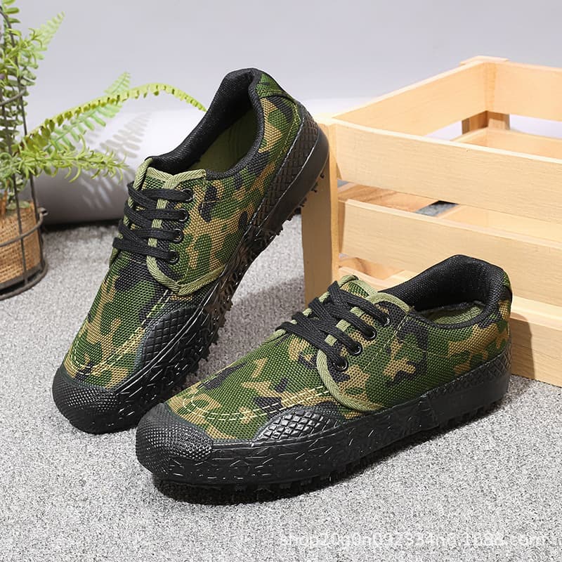Factory Direct Training Shoes Liberation Shoes Men's Women's Military Training Shoes Safety Shoes Anti-Slip Wear-Resistant Construction Work Shoes Migrant Worker Shoes