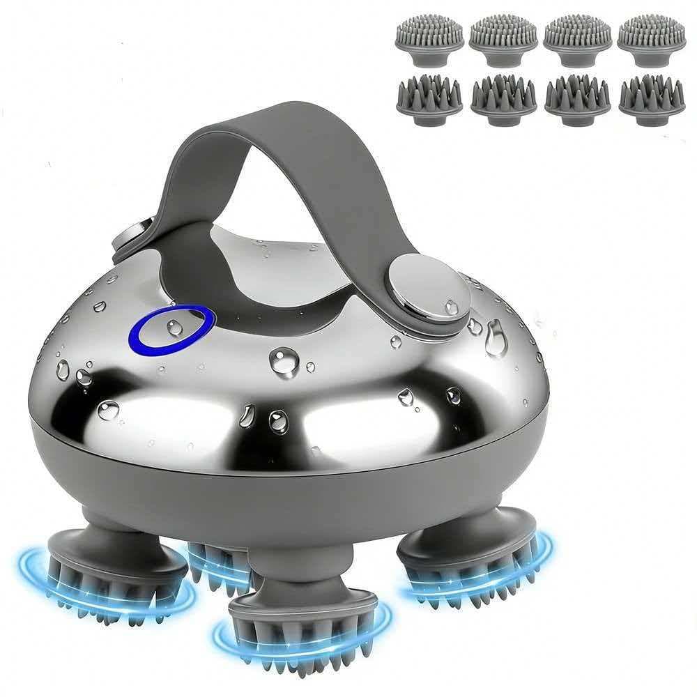 Multifunctional Cervical Massager Rechargeable Head Massager Octopus Smart Scalp Massager