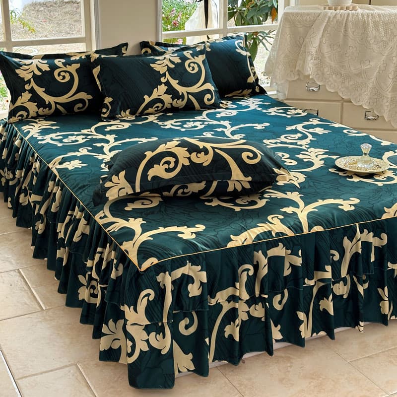 Ugly Concealing Simmons Bed Skirt 3-Piece Set Fitted Sheet Mattress Protector Bed Skirt Single Piece Bed Skirt Export 2 Anti-Slip