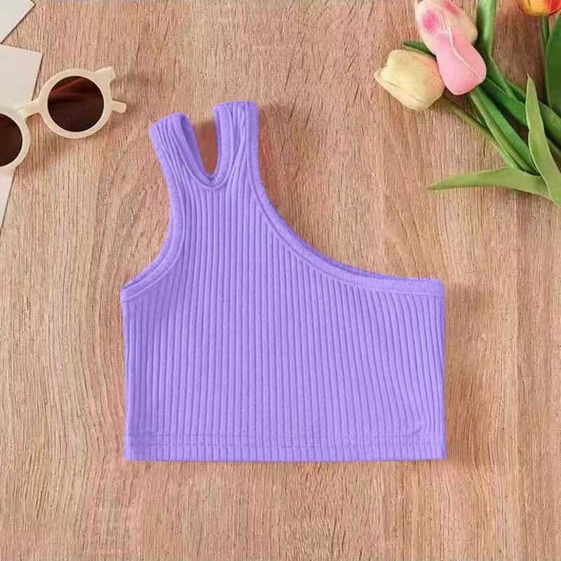Summer Design Camisole Top Inner Layer Ins Fashionable Versatile High-Waist Slimming Short Top for Girls