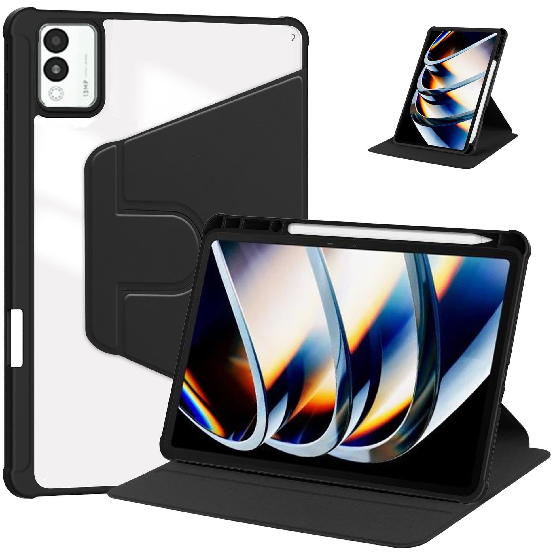 Suitable for Tecno MegaPad 11 protective cover full-inclusive rotating acrylic stand anti-fall shell