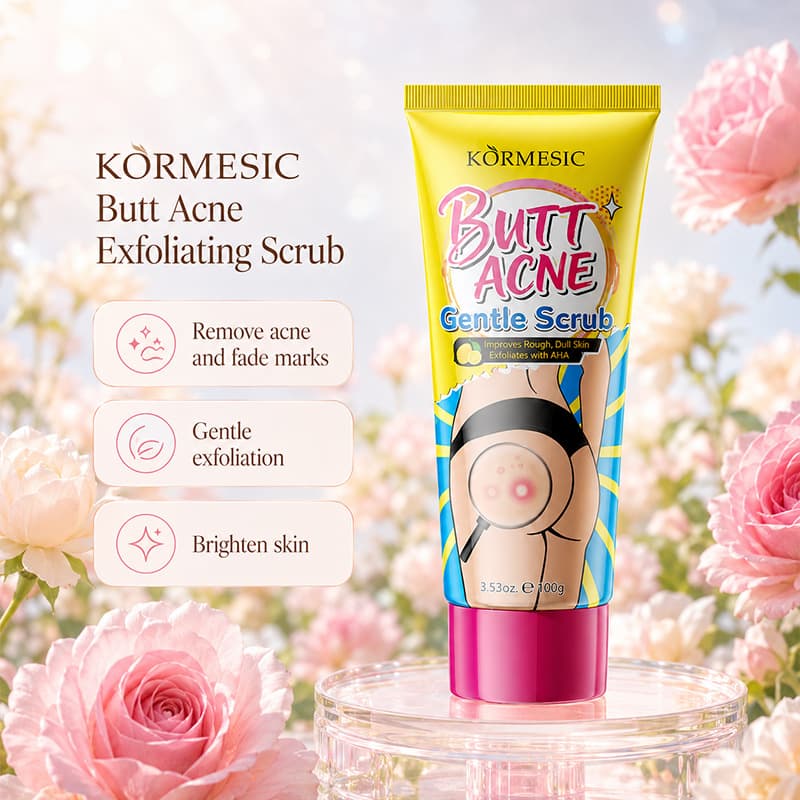 Cross-border KORMESIC Butt Scrub for Smooth and Clean Skin, Wholesale from Manufacturer