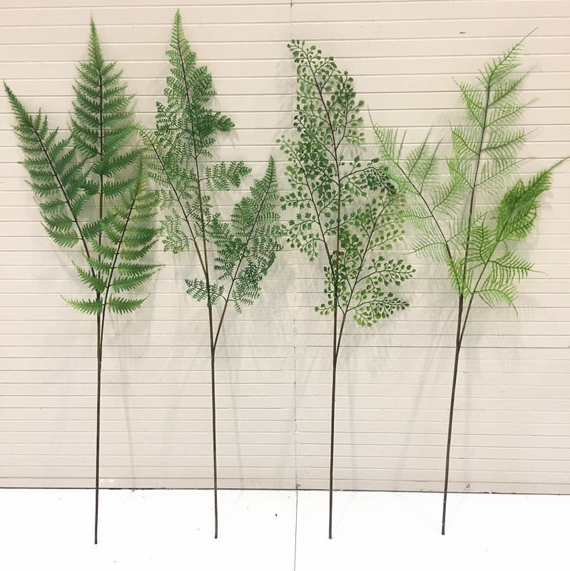 Simulated asparagus, black bone, saw leaves, home decoration ferns, simulated plants, potted green plants, plastic fake grass, Persian grass
