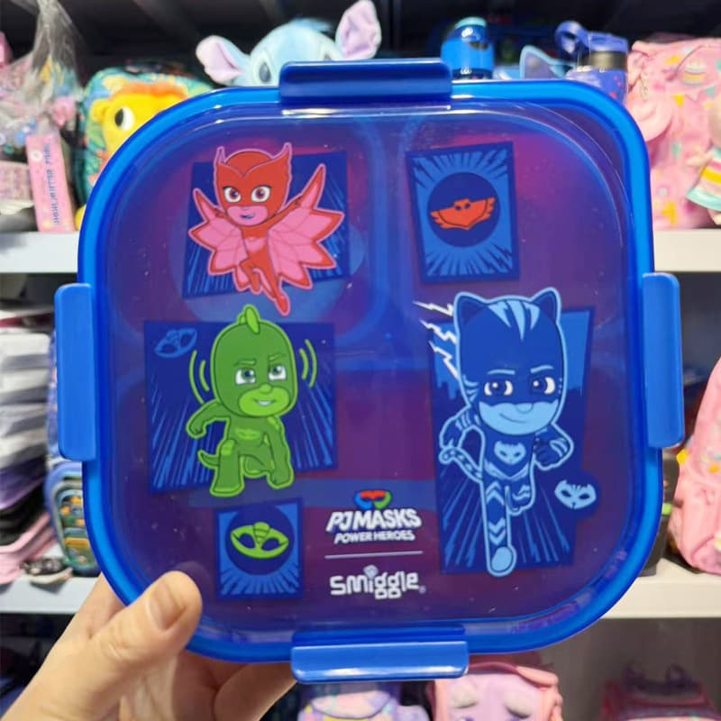 Australian Smiggle Kids Cartoon Lunch Box Cute Design Two-Compartment Bento Box Student 750ml Fruit Box
