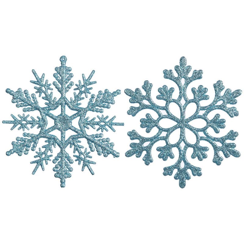 10CM snowflake Christmas decorations, plastic powder Christmas tree ornaments, accessories, and pendants - wholesale from manufacturers.