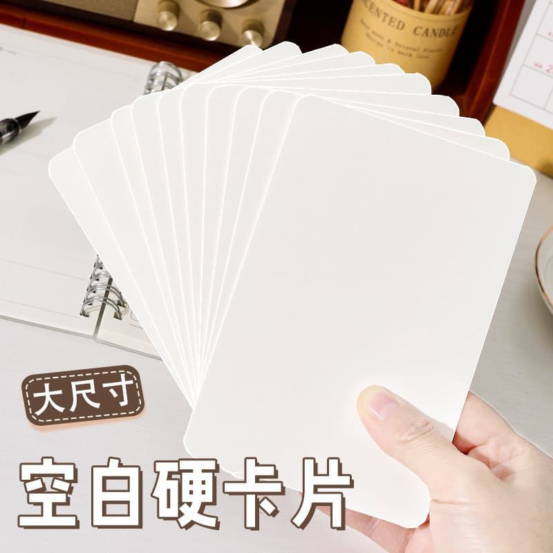 Blank hard cards for hand-drawn doodles, handwritten postcards, greeting cards, word cards, message cards, thickened black cardstock, kraft paper with free shipping