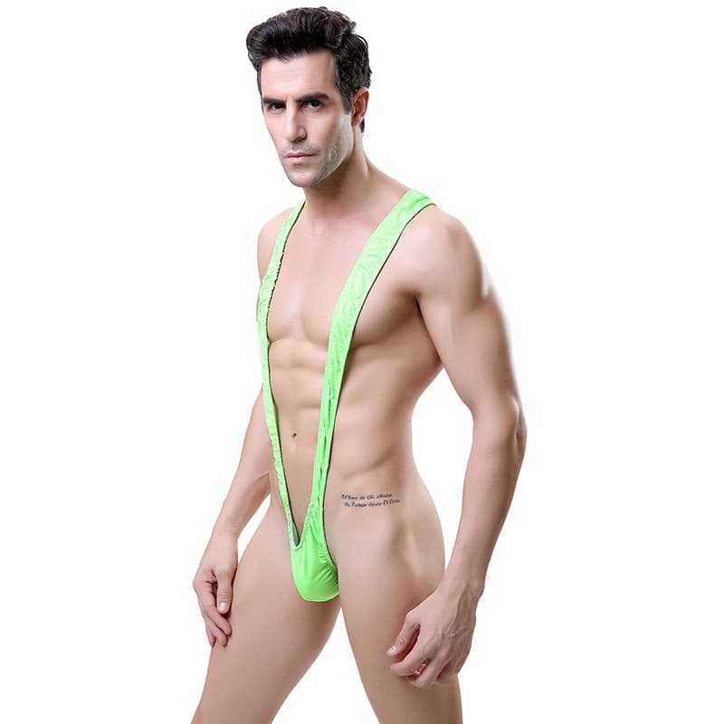 Wholesale Men's JJ Bikini Sexy Bodysuit Tempting Thong Underwear Swimsuit V-Strap D032