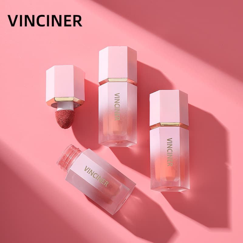 Cross-border Hot Selling 8-Color Liquid Blush Long-lasting Matte Silky Smooth Natural Color Cosmetics Makeup Wholesale