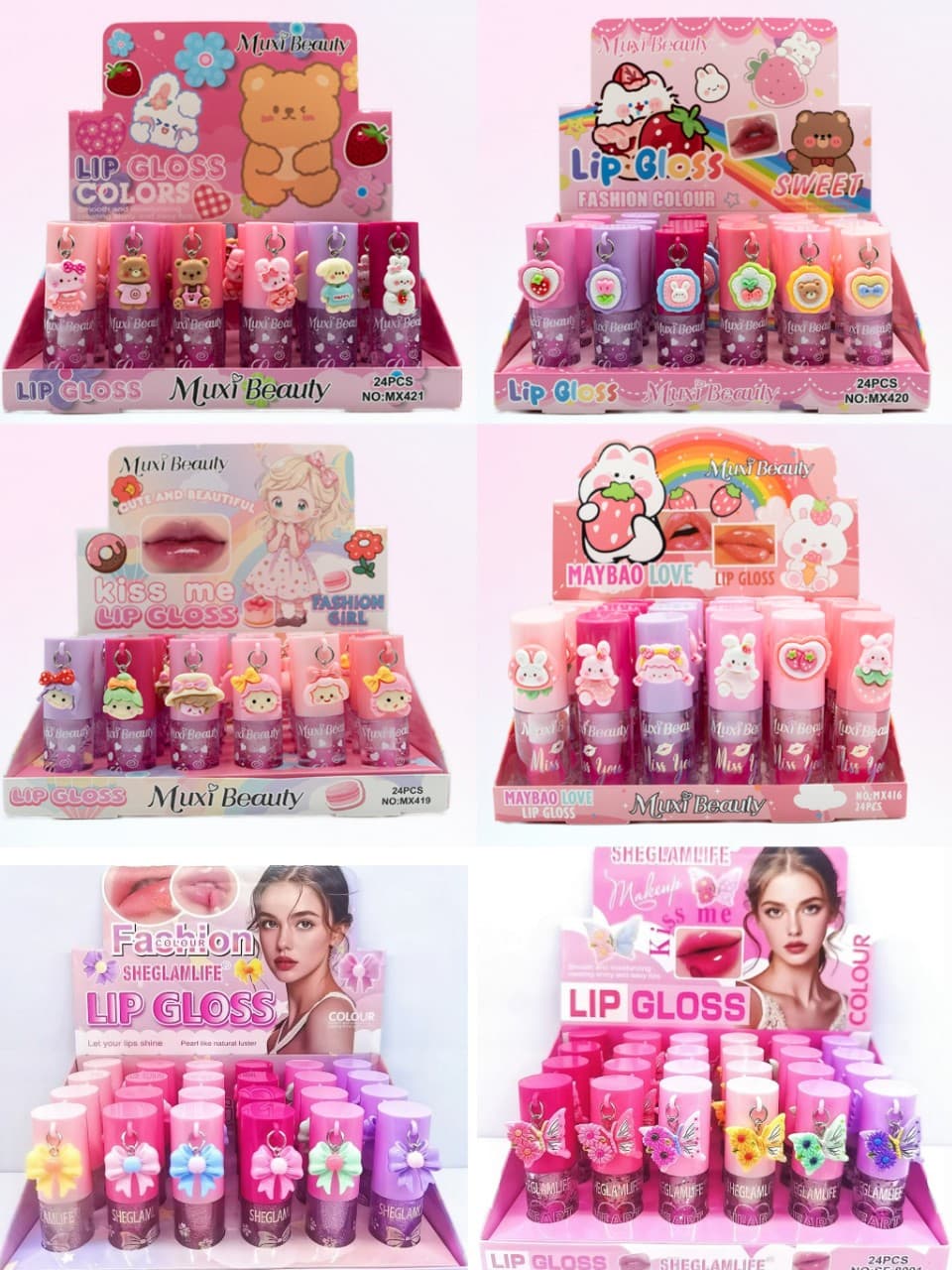 Bow pendant lip glaze moisturizing and moisturizing mirror water glossy lips temperature changing lip gloss factory direct sale
