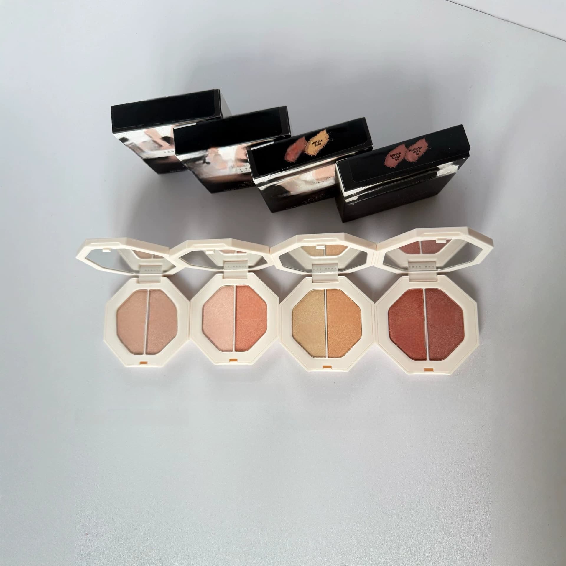Cross-border new product Reha NA two-color streamer powder for contouring, 2*3.5g, 4 styles available