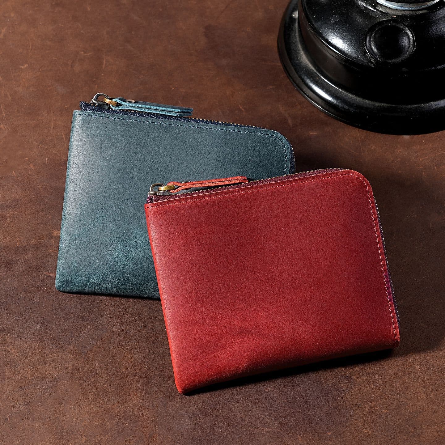 2026 New Crazy Horse Leather Coin Purse Ultra-Thin Mini Coin Bag Retro First Layer Cowhide Men’s Zipper Clutch