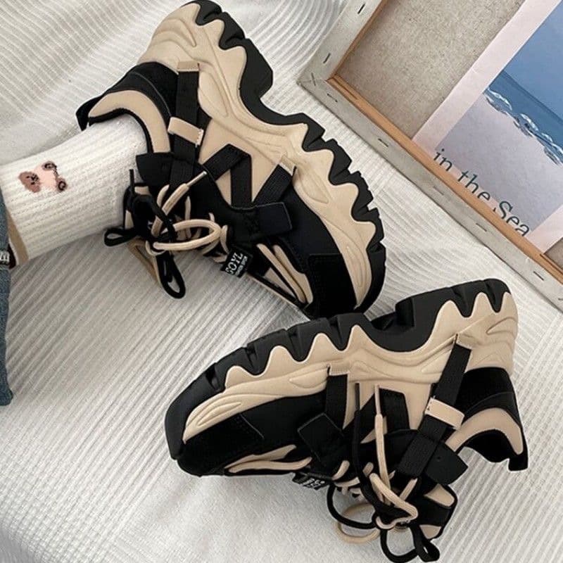 Trendy Chunky Dad Sneakers 2026 Hottest Fall New Fashion Versatile Ins Sports Shoes for Women