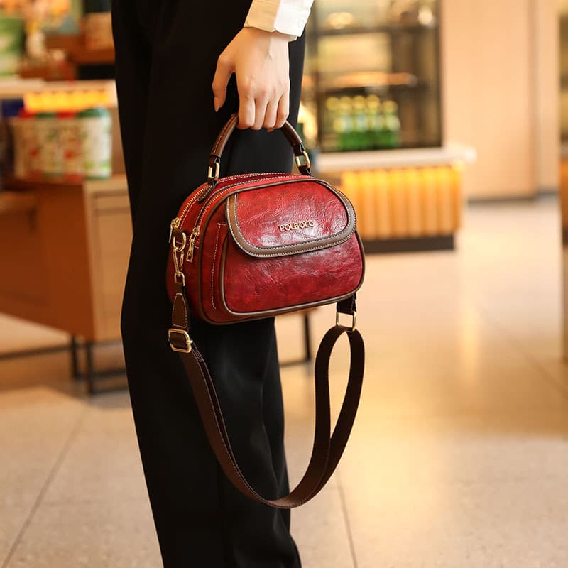 Cross-border Brand Women's Bag 2025 New Summer Fashion Handbag Mom Small Bag Commuter Crossbody Shoulder Small Round Bag