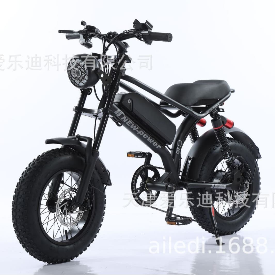 16-inch Snow Bike Retro Trendy Mountain Bike Student Commuter Export Domestic Variable Speed E-bike