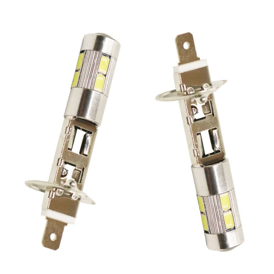 Car LED Fog Lights H3 H1 5630 10SMD High Brightness LED Daytime Light Bulb Decoding Anti-fog Car Lights