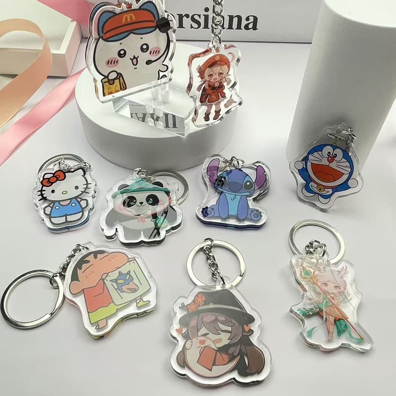 Acrylic Keychain Charm Anime Cartoon 2D Merchandise Custom Small Gift Backpack