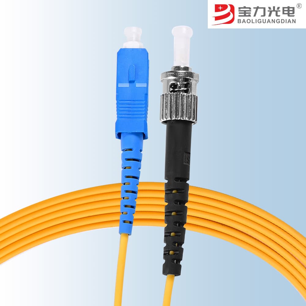 Baoli Optoelectronics Low Smoke Zero Halogen Telecom Grade Single-mode Single-core SC-ST Conversion 2.0 Pigtail Fiber Optic Patch Cord Low Loss