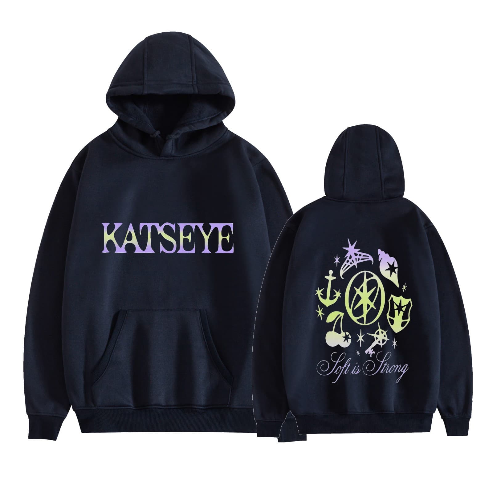Katseye Hoodie Men's Fashion Pop Music Long-Sleeved Hood