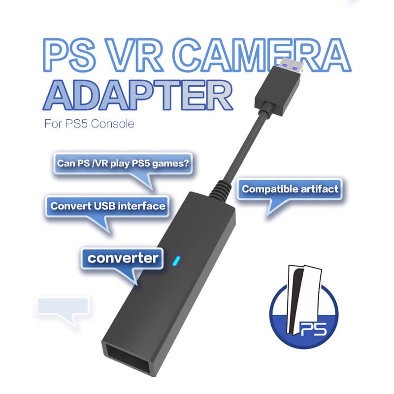 Original Shape PS5 VR Adapter PS5 Console VR Connector PS5 Game Accessory PS5 Pro Compatible