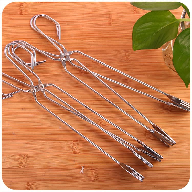 Origin Supply Fire Tongs Style Food Tongs Household Length 30cm Portable Food Tongs Two-Yuan Store Supply Spot Wholesale