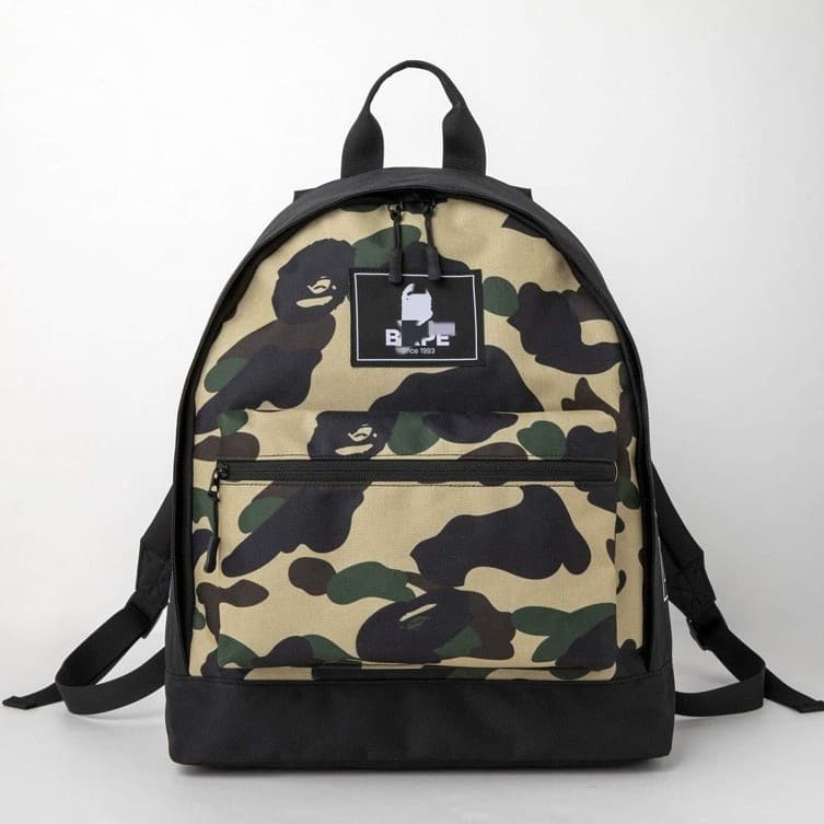 Japanese miscellaneous BAPE camouflage casual travel personality versatile ape head youth backpack school bag