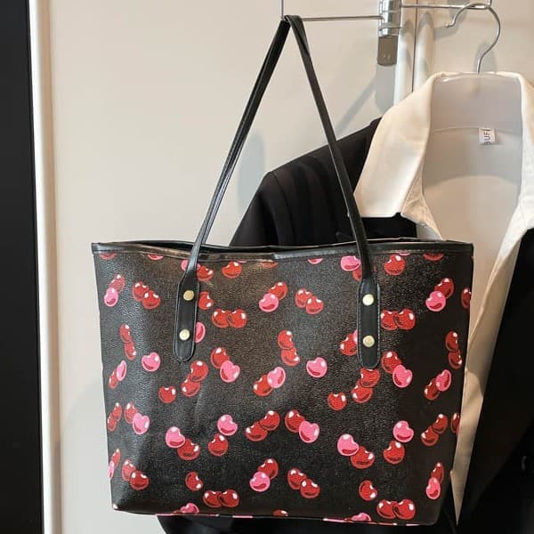 2026 new Tote bag cross-border tote portable shoulder printed tote bag large capacity shopping bag shoulder bag